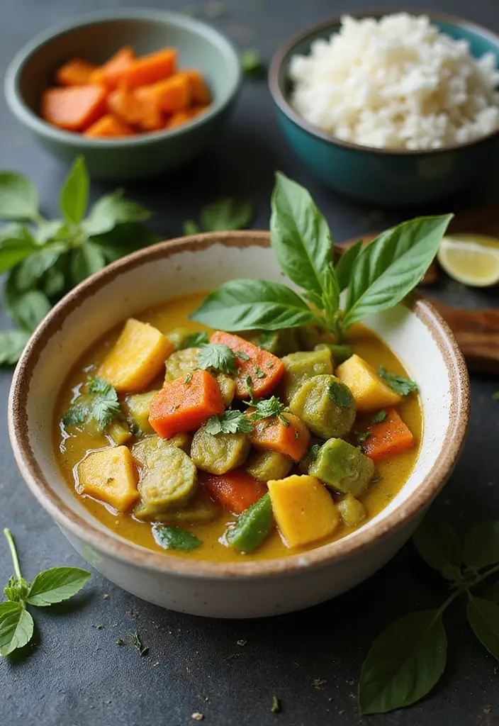 30 Vegan One Pot Recipes for Effortless Cooking 15 30 Vegan One Pot Recipes for Effortless Cooking - 3. Vegan Thai Green Curry