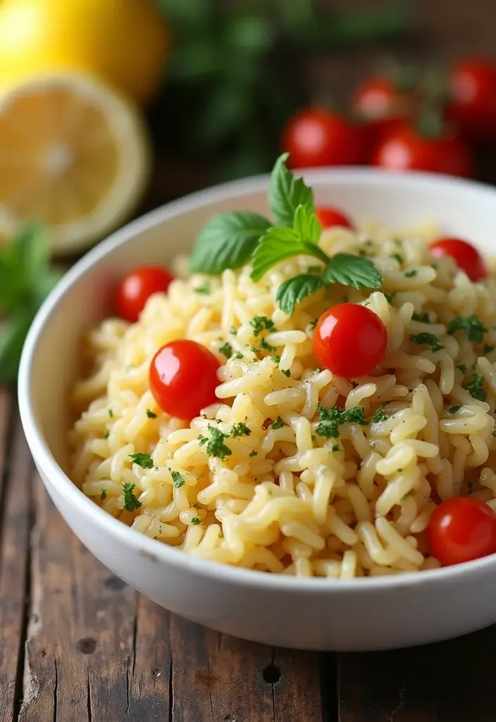 30 Vegan One Pot Recipes for Effortless Cooking 184 30 Vegan One Pot Recipes for Effortless Cooking - 30. Vegan Lemon Garlic Orzo