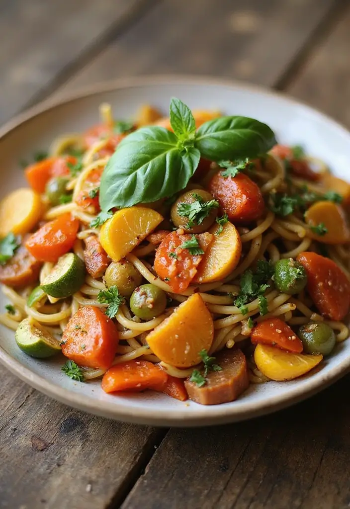 30 Vegan One Pot Recipes for Effortless Cooking 36 30 Vegan One Pot Recipes for Effortless Cooking - 6. Simple Vegan Pasta Primavera