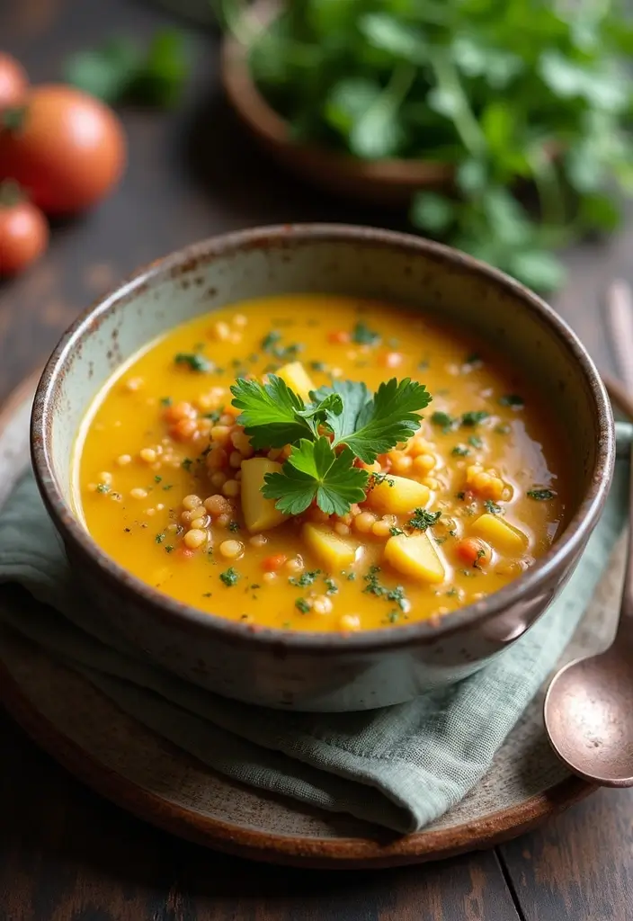 30+ Vegan Potato Soup Recipes That Feel Like a Hug 90 30+ Vegan Potato Soup Recipes That Feel Like a Hug - 14. Vegan Potato and Lentil Soup