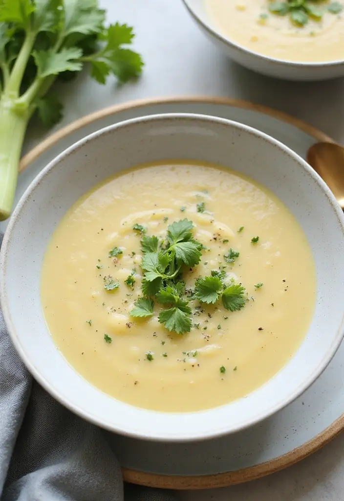 30+ Vegan Potato Soup Recipes That Feel Like a Hug 137 30+ Vegan Potato Soup Recipes That Feel Like a Hug - 21. Vegan Potato and Celery Soup