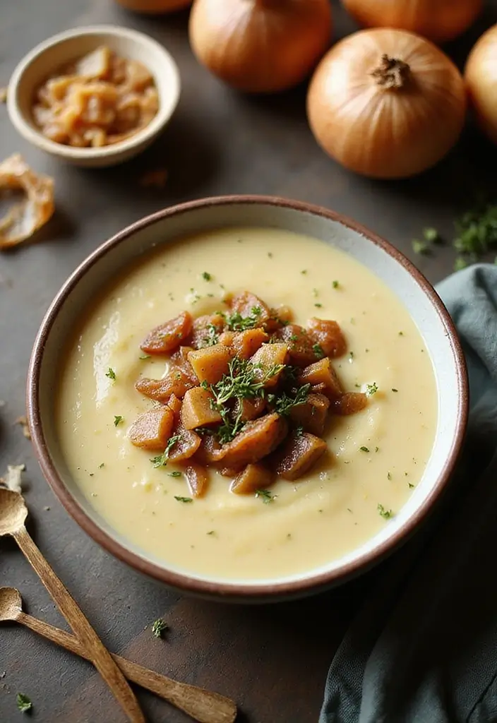30+ Vegan Potato Soup Recipes That Feel Like a Hug 165 30+ Vegan Potato Soup Recipes That Feel Like a Hug - 25. Vegan Potato and Caramelized Onion Soup