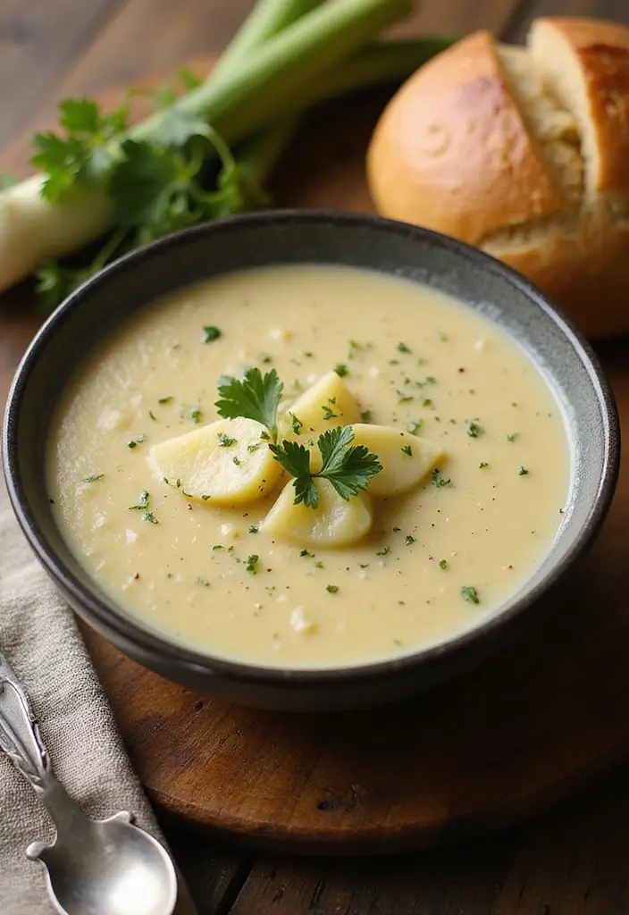 30+ Vegan Potato Soup Recipes That Feel Like a Hug 15 30+ Vegan Potato Soup Recipes That Feel Like a Hug - 3. Creamy Vegan Potato Leek Soup