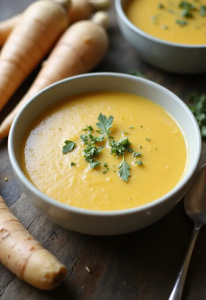 30+ Vegan Potato Soup Recipes That Feel Like a Hug 200 30+ Vegan Potato Soup Recipes That Feel Like a Hug - 30. Vegan Potato and Parsnip Soup