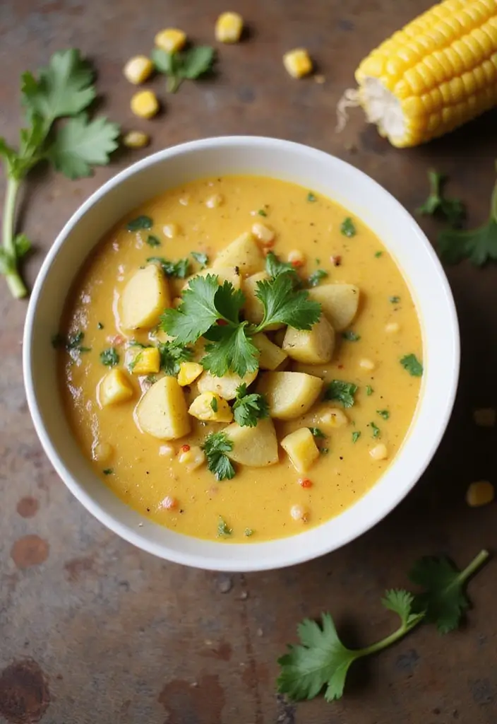 30+ Vegan Potato Soup Recipes That Feel Like a Hug 48 30+ Vegan Potato Soup Recipes That Feel Like a Hug - 8. Vegan Potato and Corn Chowder