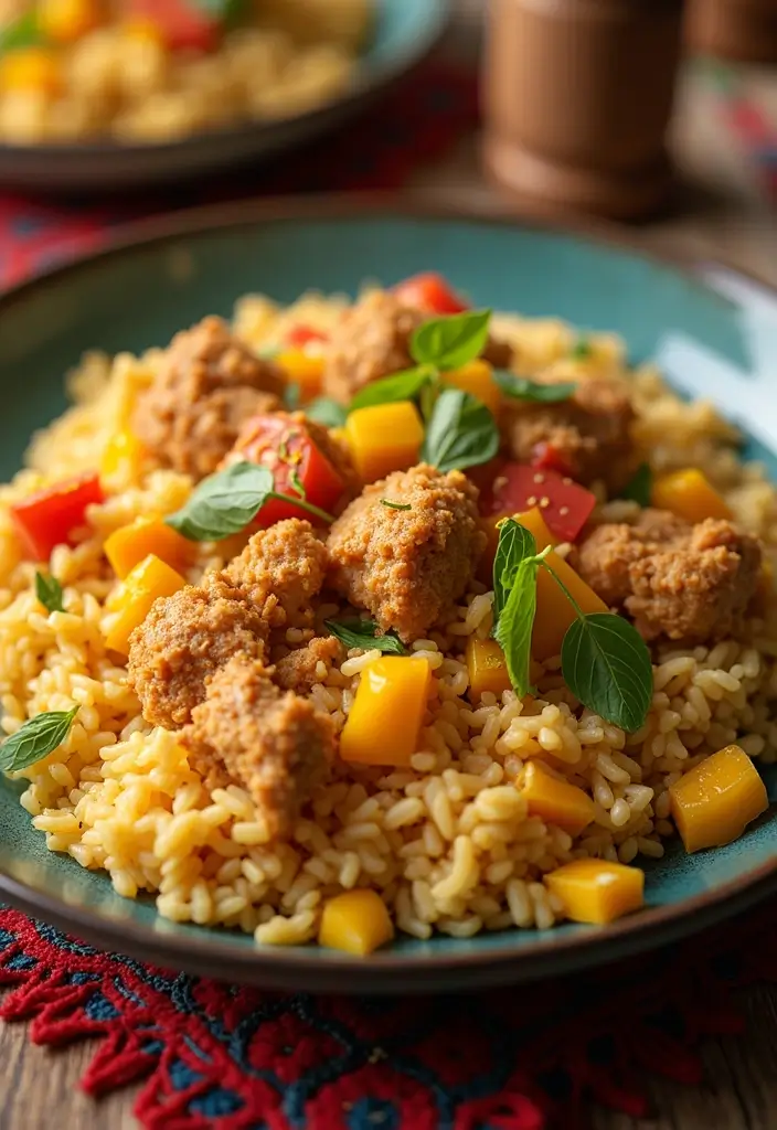 30 Vegan Puerto Rican Recipes Full of Flavor and Soul 147 30 Vegan Puerto Rican Recipes Full of Flavor and Soul - 23. Vegan Arroz con Pollo