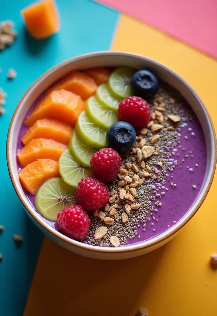 30+ Vegan Purple Sweet Potato Recipes to Inspire You 58 30+ Vegan Purple Sweet Potato Recipes to Inspire You - 10. Purple Sweet Potato Smoothie Bowl