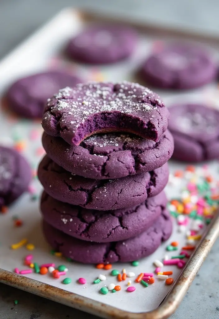 30+ Vegan Purple Sweet Potato Recipes to Inspire You 65 30+ Vegan Purple Sweet Potato Recipes to Inspire You - 11. Purple Sweet Potato Cookies