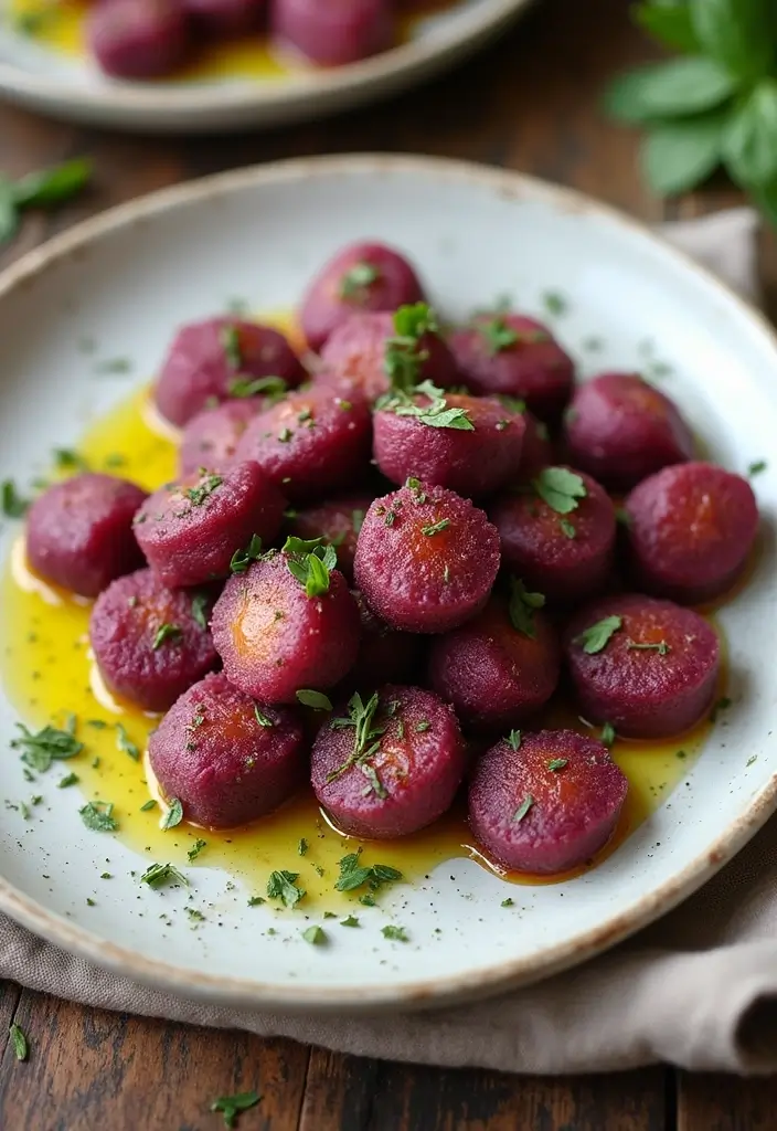 30+ Vegan Purple Sweet Potato Recipes to Inspire You 131 30+ Vegan Purple Sweet Potato Recipes to Inspire You - 21. Purple Sweet Potato Gnocchi
