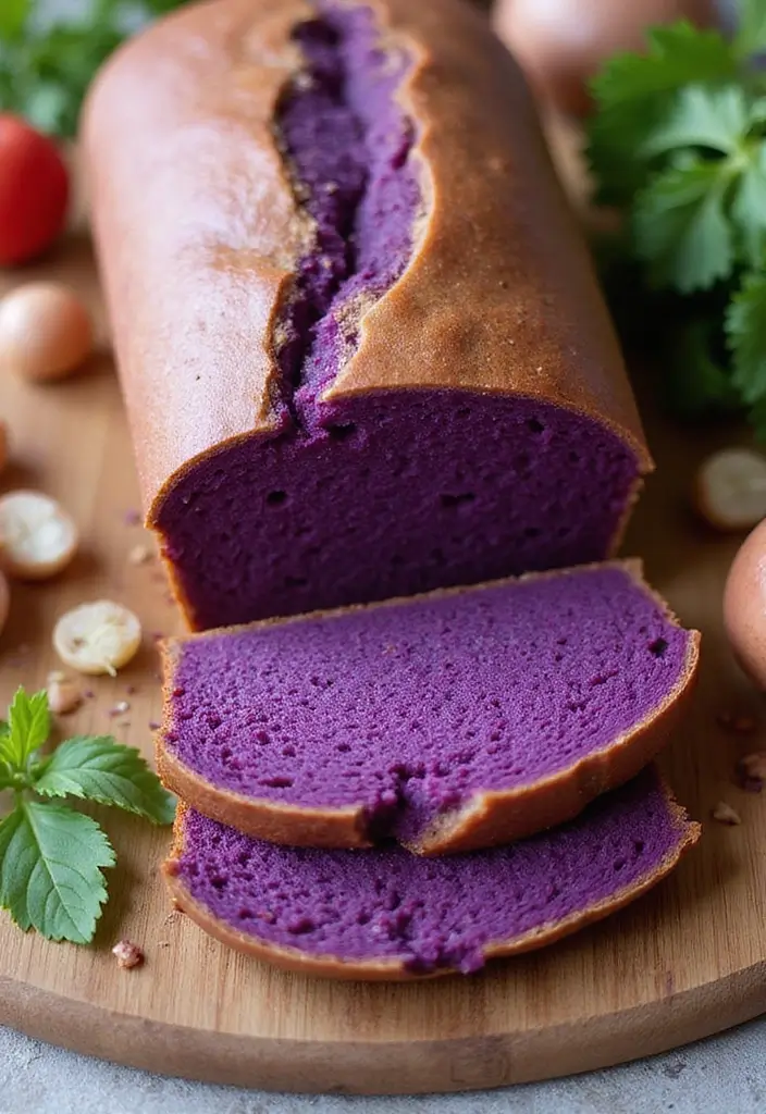 30+ Vegan Purple Sweet Potato Recipes to Inspire You 166 30+ Vegan Purple Sweet Potato Recipes to Inspire You - 26. Purple Sweet Potato Bread