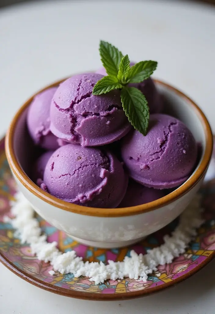 30+ Vegan Purple Sweet Potato Recipes to Inspire You 22 30+ Vegan Purple Sweet Potato Recipes to Inspire You - 4. Purple Sweet Potato Ice Cream
