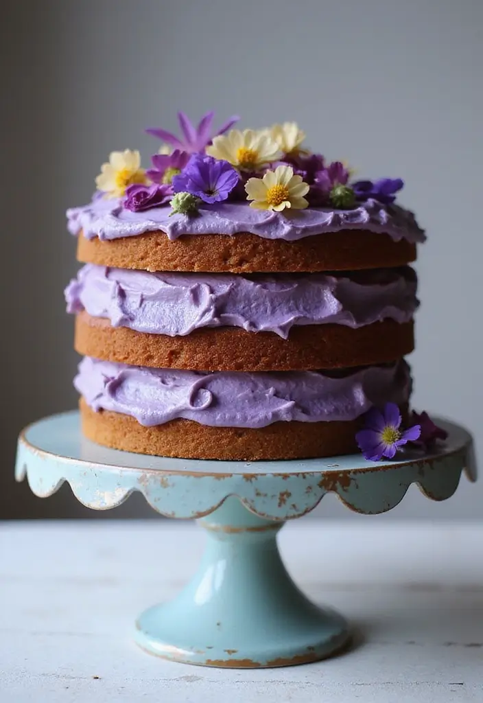 30+ Vegan Purple Sweet Potato Recipes to Inspire You 46 30+ Vegan Purple Sweet Potato Recipes to Inspire You - 8. Purple Sweet Potato Cake