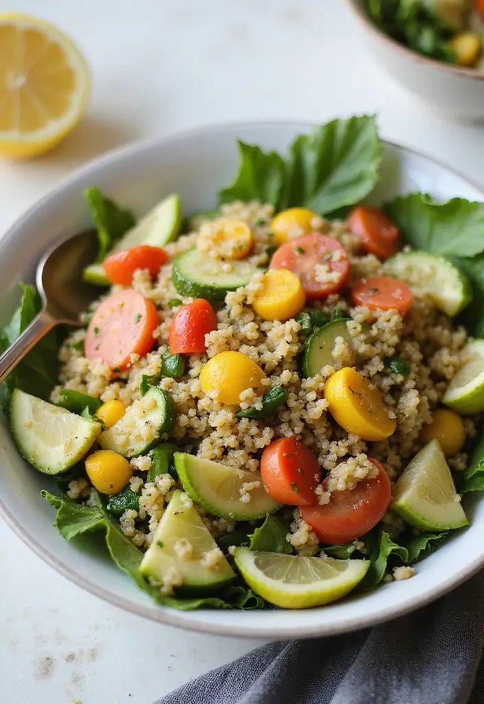 30+ Vegan Recipes for a Crowd That Everyone Will Love 64 30+ Vegan Recipes for a Crowd That Everyone Will Love - 10. Quinoa Salad with Lemon Vinaigrette