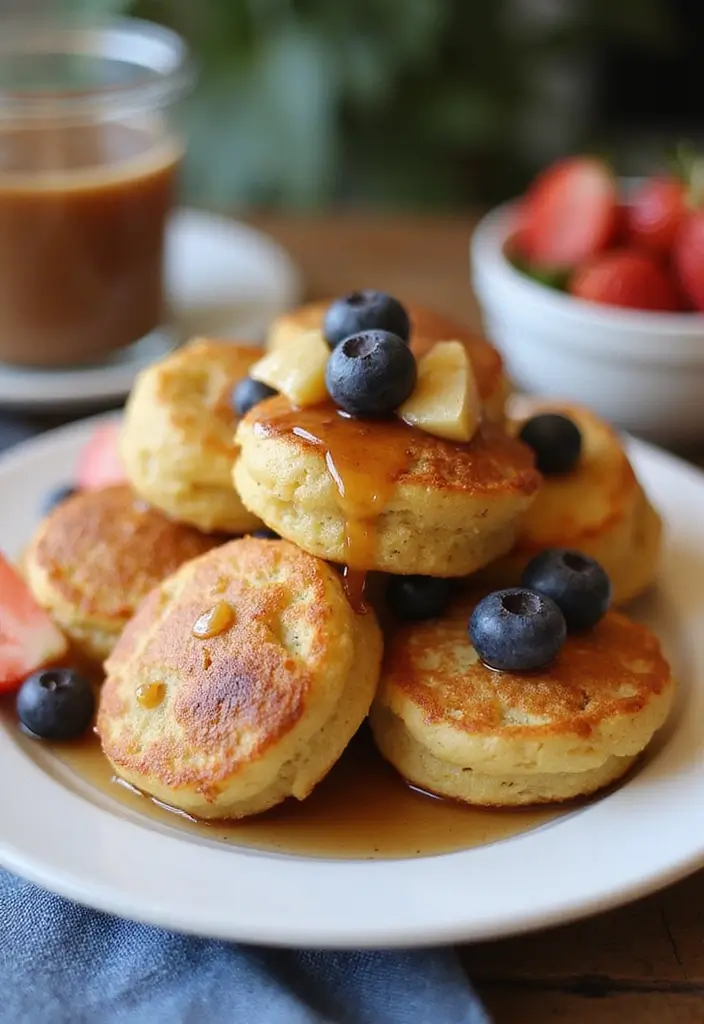30+ Vegan Recipes for a Crowd That Everyone Will Love 152 30+ Vegan Recipes for a Crowd That Everyone Will Love - 24. Vegan Pancake Bites