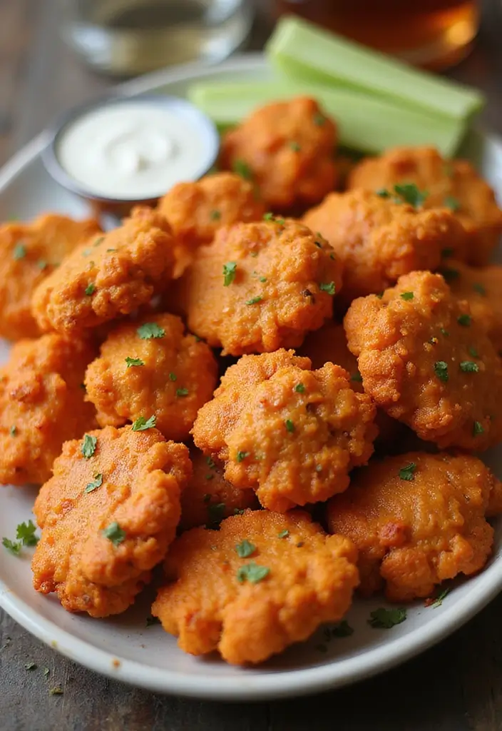30+ Vegan Recipes for a Crowd That Everyone Will Love 22 30+ Vegan Recipes for a Crowd That Everyone Will Love - 4. Cauliflower Buffalo Wings