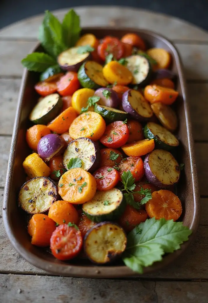 30+ Vegan Recipes for a Crowd That Everyone Will Love 36 30+ Vegan Recipes for a Crowd That Everyone Will Love - 6. Roasted Vegetable Platter