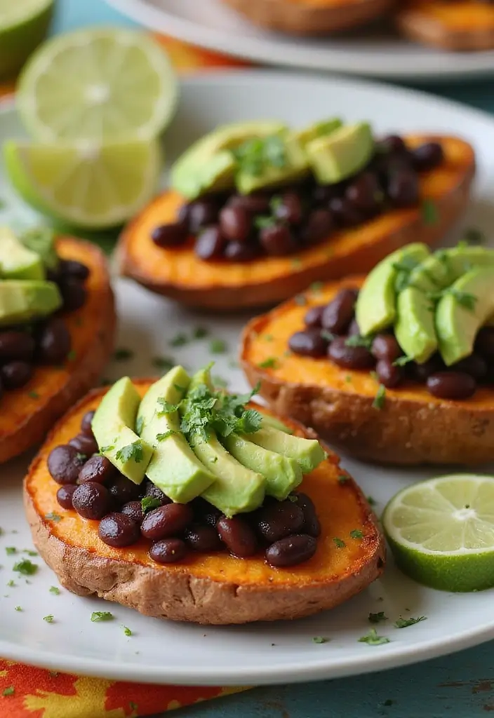 30+ Vegan Recipes for a Crowd That Everyone Will Love 50 30+ Vegan Recipes for a Crowd That Everyone Will Love - 8. Sweet Potato Skins