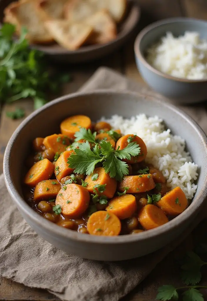 30 Vegan Sweet Potato Recipes for Thanksgiving Dinner 76 30 Vegan Sweet Potato Recipes for Thanksgiving Dinner - 12. Sweet Potato and Lentil Curry