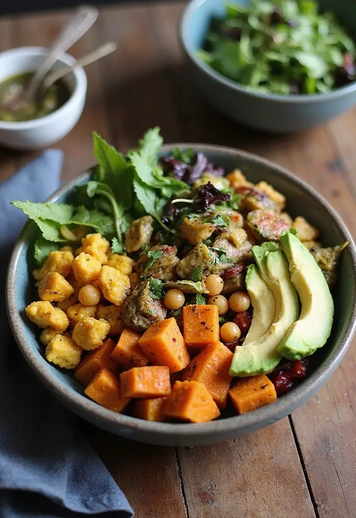 30 Vegan Sweet Potato Recipes for Thanksgiving Dinner 83 30 Vegan Sweet Potato Recipes for Thanksgiving Dinner - 13. Sweet Potato and Chickpea Buddha Bowl