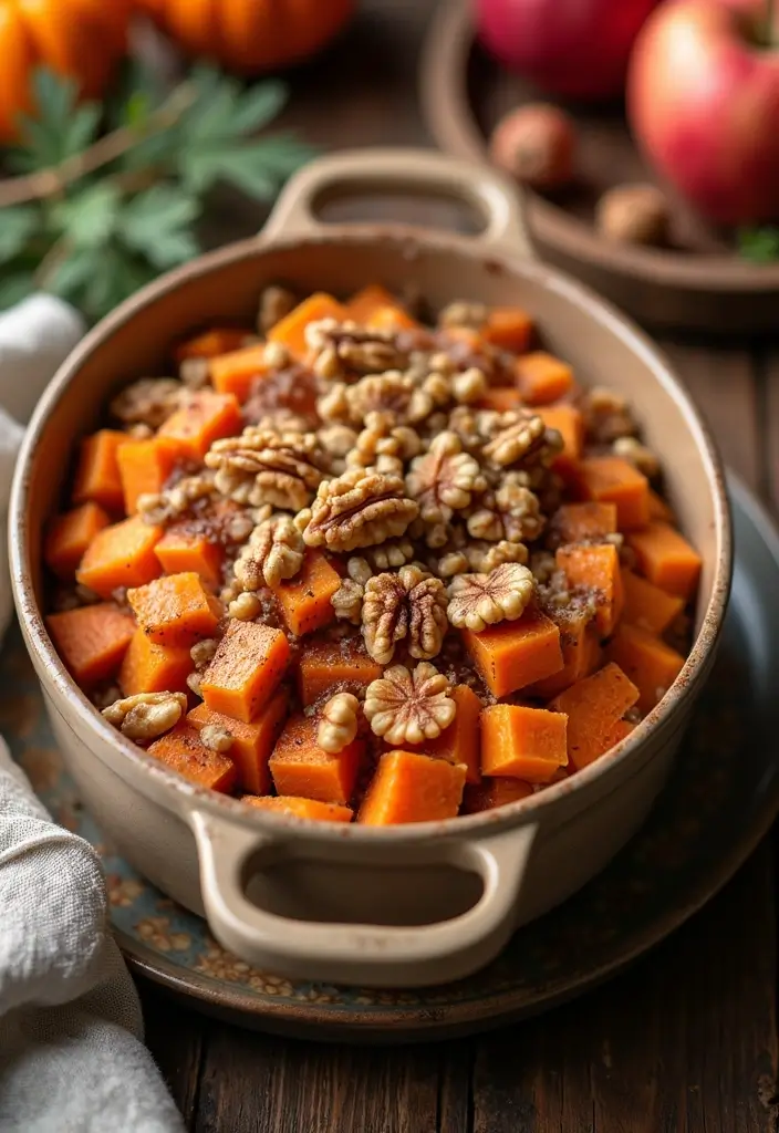 30 Vegan Sweet Potato Recipes for Thanksgiving Dinner 90 30 Vegan Sweet Potato Recipes for Thanksgiving Dinner - 14. Sweet Potato and Apple Bake