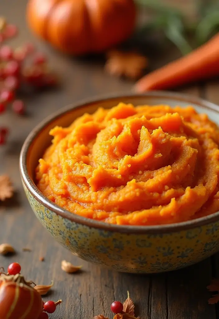 30 Vegan Sweet Potato Recipes for Thanksgiving Dinner 165 30 Vegan Sweet Potato Recipes for Thanksgiving Dinner - 25. Sweet Potato and Carrot Mash