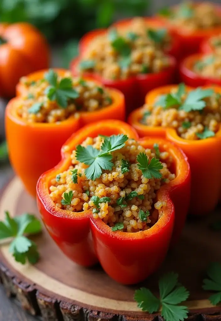30 Vegan Sweet Potato Recipes for Thanksgiving Dinner 36 30 Vegan Sweet Potato Recipes for Thanksgiving Dinner - 6. Sweet Potato and Quinoa Stuffed Peppers