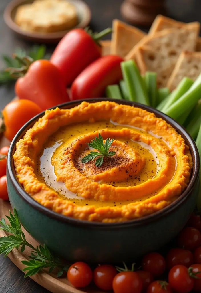 30 Vegan Sweet Potato Recipes for Thanksgiving Dinner 57 30 Vegan Sweet Potato Recipes for Thanksgiving Dinner - 9. Sweet Potato Hummus